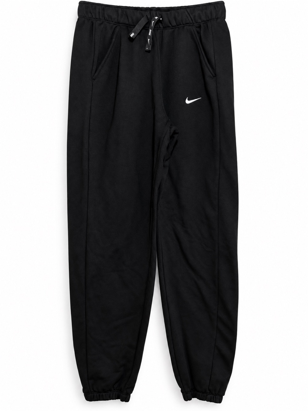 Nike Black Fleece Jogger Sweatpants XS Embroidered Swoosh Pockets